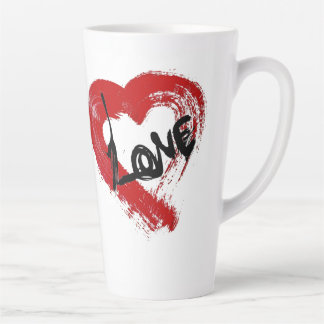 Liebe hört Latte-Tasse Milchtasse