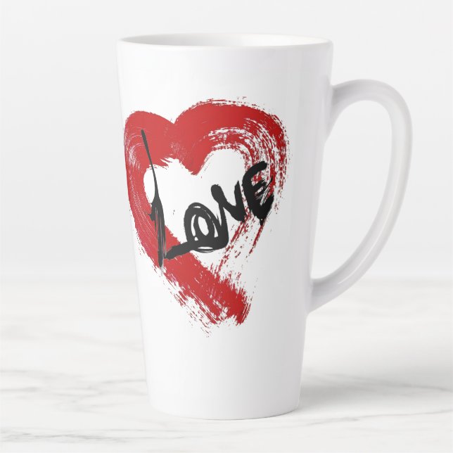 Liebe hört Latte-Tasse Milchtasse (Rechts)