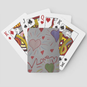 Liebe Hört spielen Karten Spielkarten