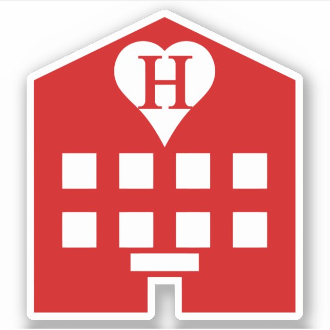 Liebe Hotel Japanese Emoji Aufkleber (Vorderseite)
