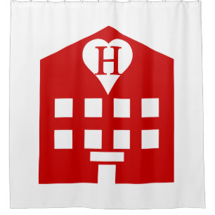 Liebe Hotel Japanese Emoji Duschvorhang