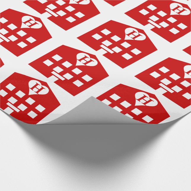Liebe Hotel Japanese Emoji Geschenkpapier (Ecke)