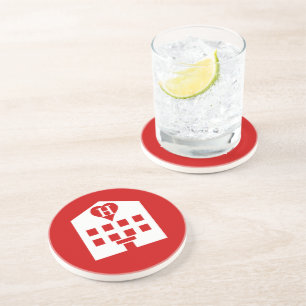 Liebe Hotel Japanese Emoji Getränkeuntersetzer