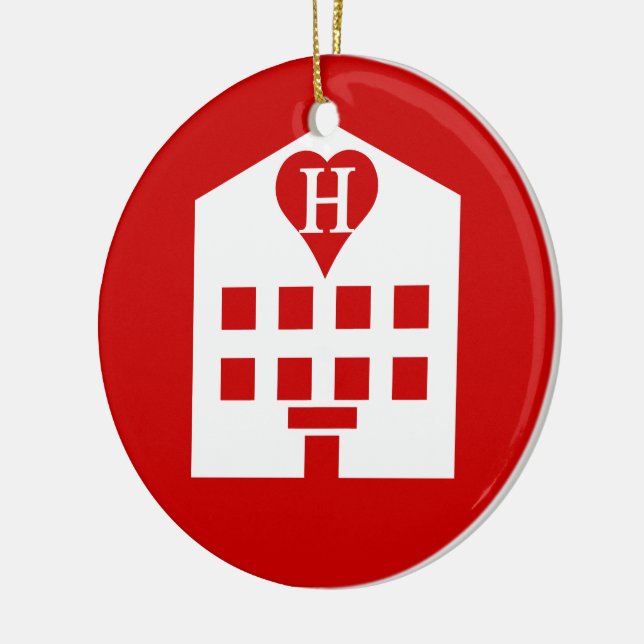 Liebe Hotel Japanese Emoji Keramik Ornament (Links)