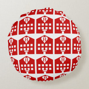Liebe Hotel Japanese Emoji Rundes Kissen