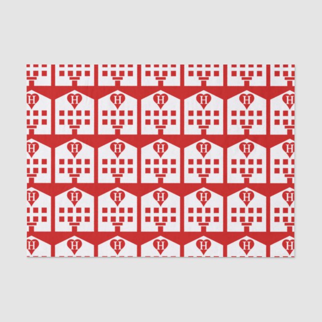 Liebe Hotel Japanese Emoji Seidenpapier (Vorderseite)