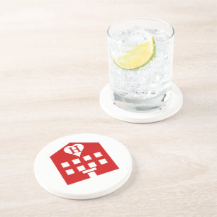 Liebe Hotel Japanese Emoji Untersetzer