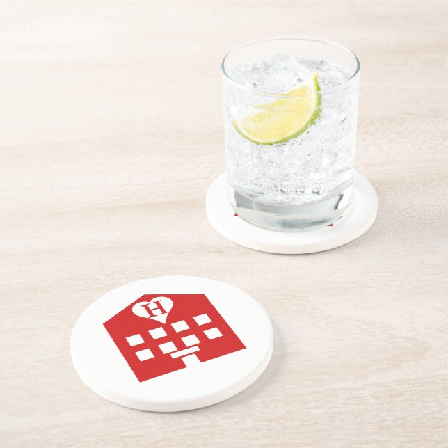 Liebe Hotel Japanese Emoji Untersetzer (Seite)