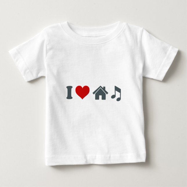 Liebe House Music Baby T-shirt (Vorderseite)