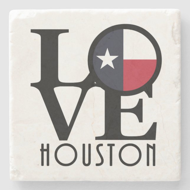 LIEBE Houston Steinuntersetzer (Vorderseite)
