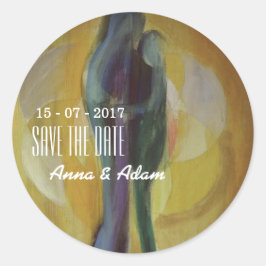 Liebe Hug Couple Wedding Sticker