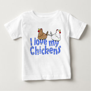 Liebe-Huhn-Baby-Shirt Baby T-shirt
