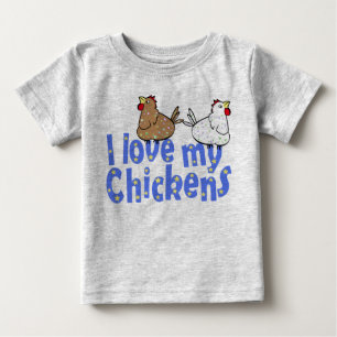 Liebe-Huhn-Baby-Strampler Baby T-shirt