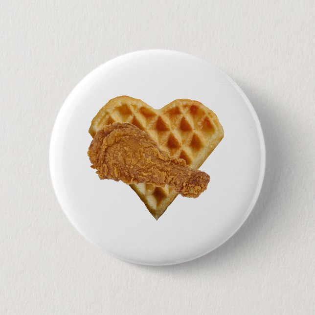 liebe Hühnchen-Waffeln Button (Vorderseite)