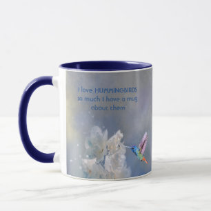 Liebe HUMMINGBIRDS so viel ich so viel Spaß Zitat Tasse