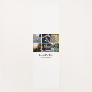 Liebe-Hund-Familienporträt-Collage-Design Yogamatte