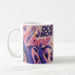 Liebe Hund Mum Pink Lila Kaffeetasse