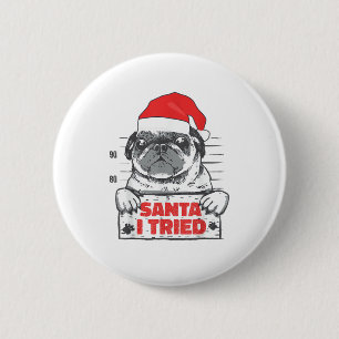 Liebe Hund Weihnachten Pajamas Santa I Tribut P Button