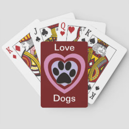 Liebe Hunde, die Karten spielen Spielkarten