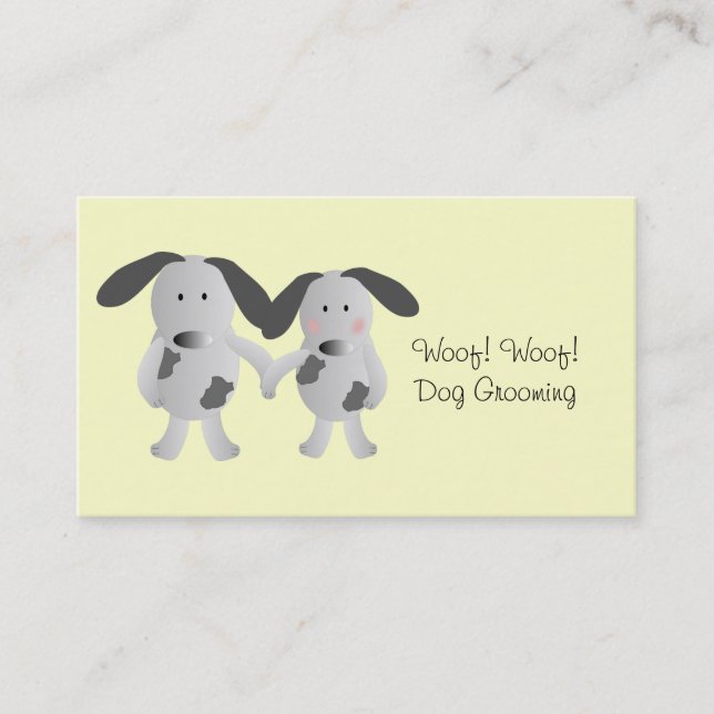 Liebe Hunde-Grooming-Visitenkarte Visitenkarte (Vorderseite)