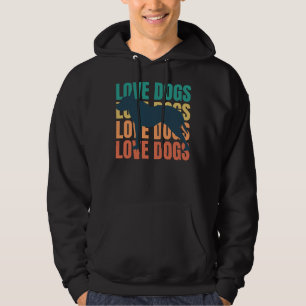 Liebe Hunde Retro Pit Bull Terrier Lover Eigentüme Hoodie