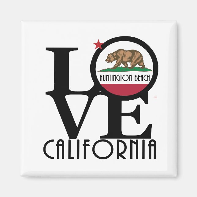 LIEBE Huntington Beach Magnet (Vorne)
