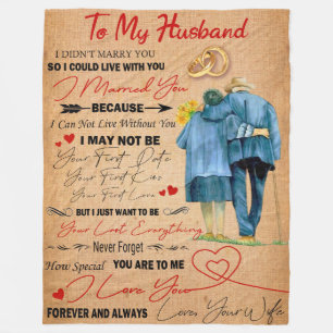 Liebe Husband   Brief an meinen Mann I Liebe Sie Fleecedecke