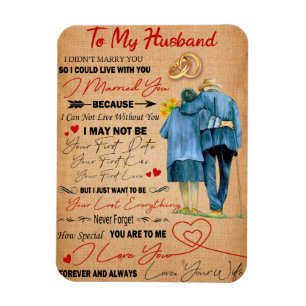 Liebe Husband   Brief an meinen Mann I Liebe Sie Magnet