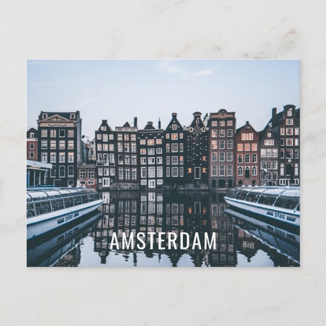 Liebe I Amsterdam-Reise die niederländische Ankündigungspostkarte (Vorderseite)
