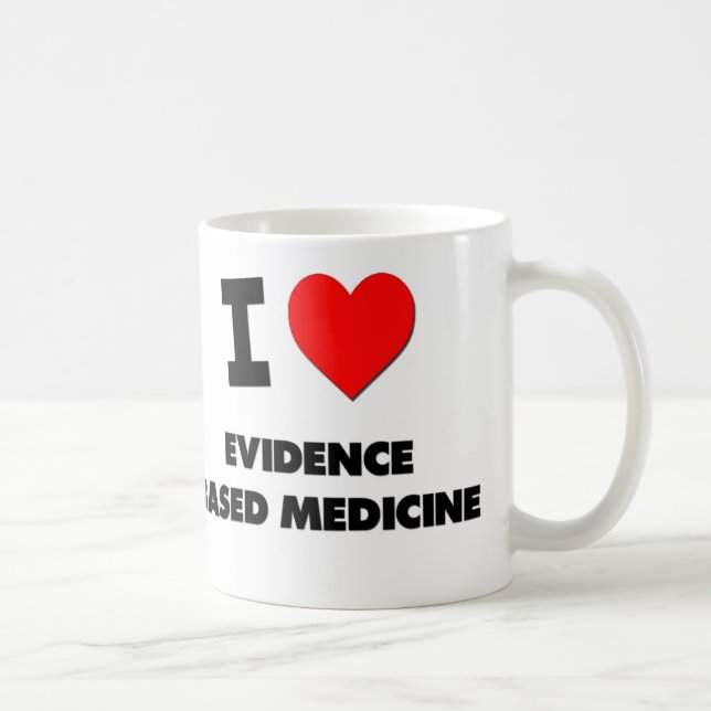 Liebe I Beweis basierte Medizin Kaffeetasse (Rechts)