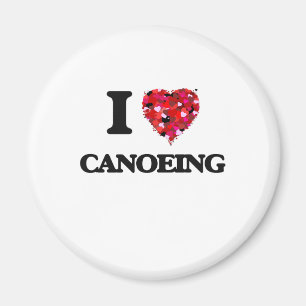 Liebe I Canoeing Magnet