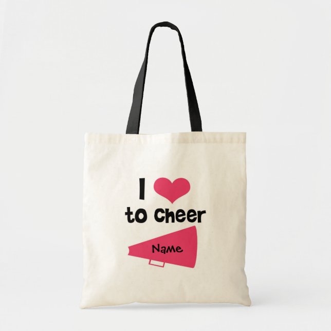 Liebe I, - coolem Cheerleader-Material zuzujubeln Tragetasche (Vorne)
