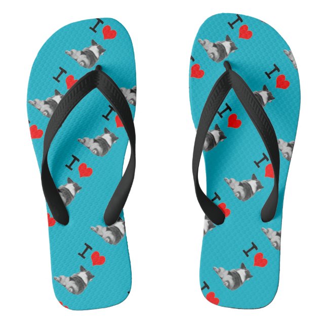 Liebe I Corgi-Hintern Flip Flops (Fußbett)