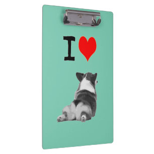 Liebe I Corgi-Hintern Klemmbrett