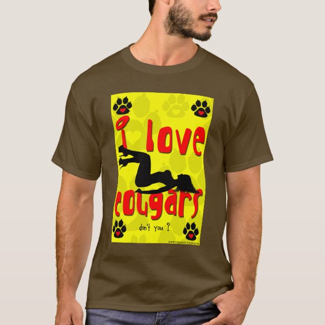 Liebe I Cougars T-Shirt (Vorderseite)