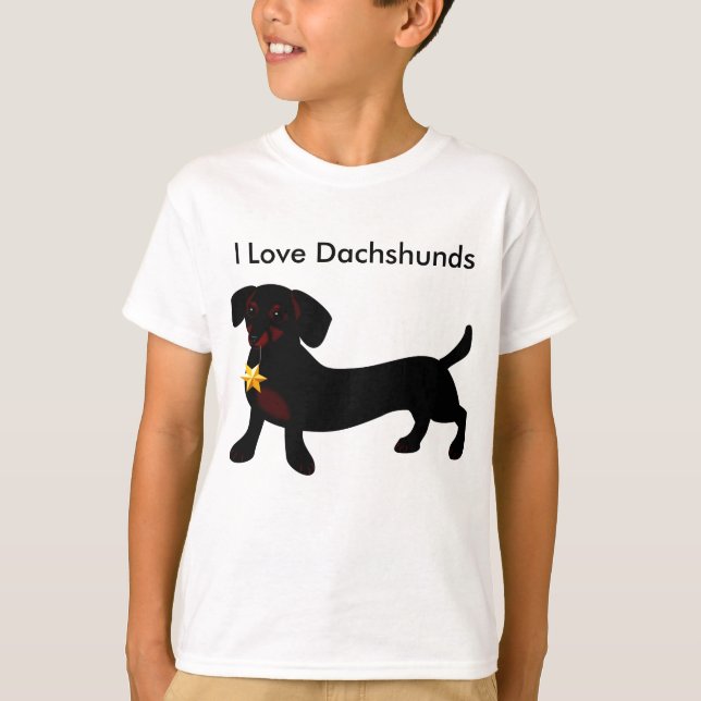 Liebe I Dackel-T - Shirt (Vorderseite)