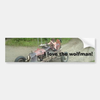 Liebe I das wolfman! Autoaufkleber