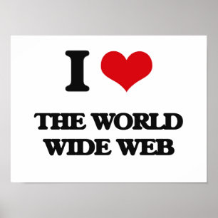 Liebe I das World Wide Web Poster