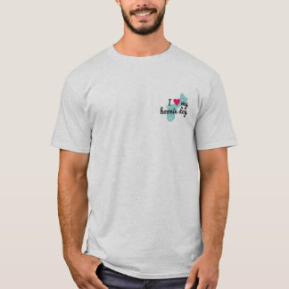 Liebe I der Männer mein Boonie Hundeshirt (blau) T-Shirt