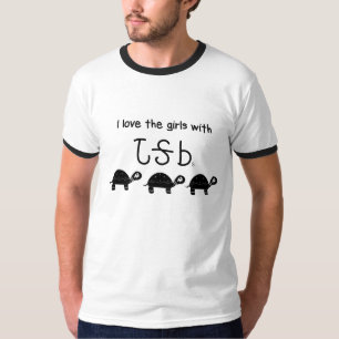 Liebe I die Mädchen mit Dosenschildkröten T-Shirt