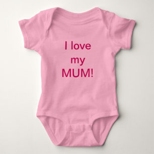Liebe I, die mein MAMA Baby wachsen Strampler