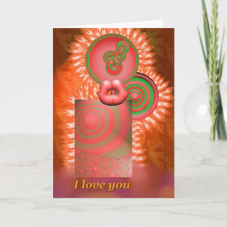 Liebe I, die Sie durch Anjo Lafin kardieren Karte
