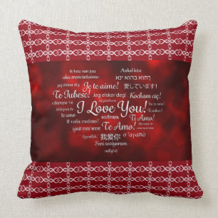 Liebe I, die Sie pillow Kissen