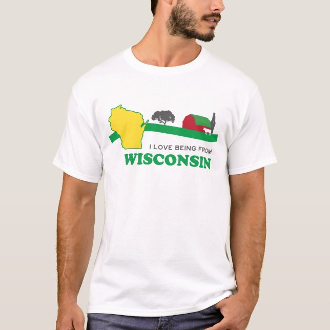 Liebe I, die von Wisconsin-T - Shirt ist (Vorderseite)