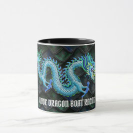 Liebe I Drache-Regatta-blauer Drache Tasse
