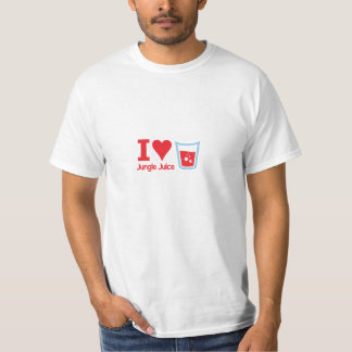 Liebe I Dschungel-Saft-grundlegendes T-Shirt
