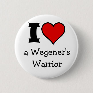 Liebe I ein Wegener Knopf Button