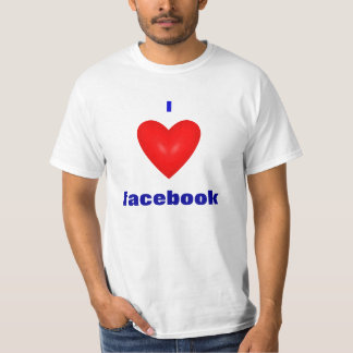 Liebe I facebook T-Stück T-Shirt