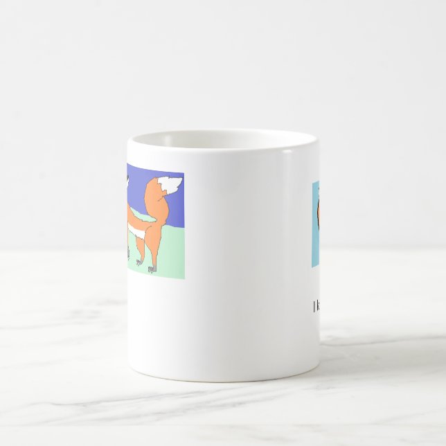 Liebe I Foxes Tasse (Mittel)