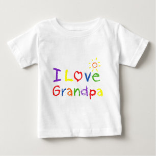 Liebe I Großvater Baby T-shirt